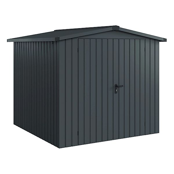 Hörmann EcoStar Gerätehaus Euroline Satteldach 2-flg 237 x 229 cm Anthrazit günstig online kaufen