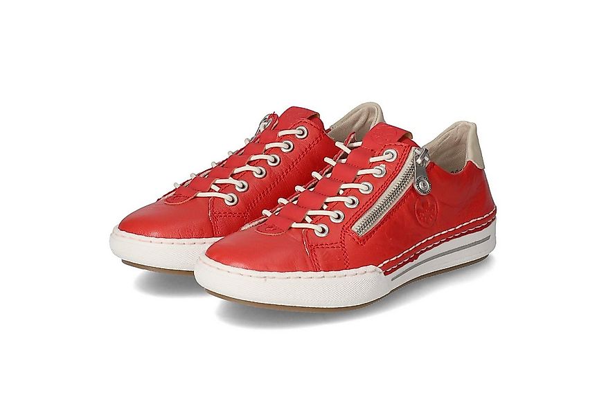 Rieker Rieker L7250-34 Damen Leder und Synthetik rot Slipper günstig online kaufen