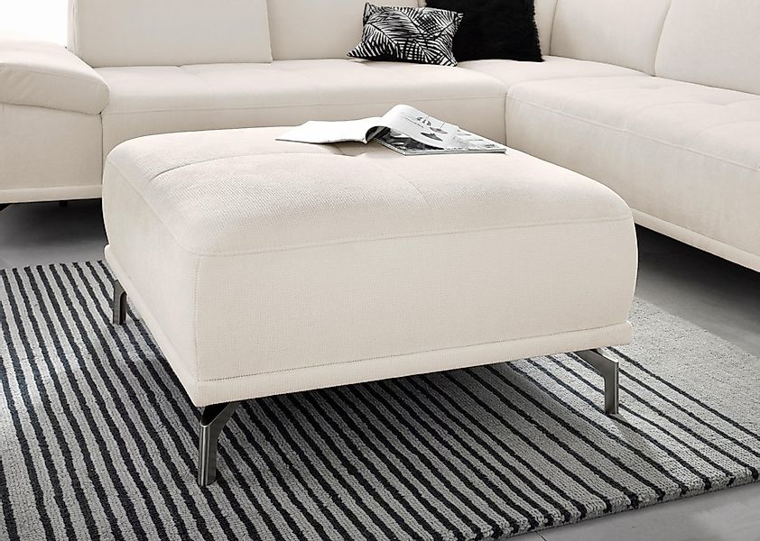 Places of Style Polsterhocker "Caluna", moderner Sitzhocker in hochwertiger günstig online kaufen