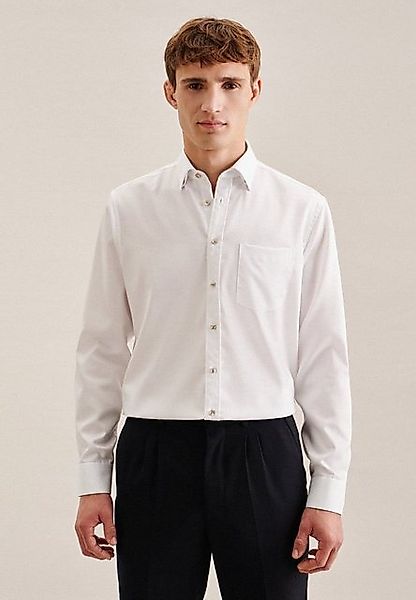 seidensticker Businesshemd Regular Regular Langarm Covered-Button-Down-Krag günstig online kaufen