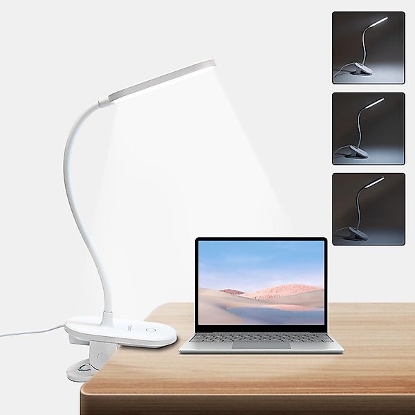 LQWELL LED Leselampe Klemmlampe Leselampe Bett, günstig online kaufen