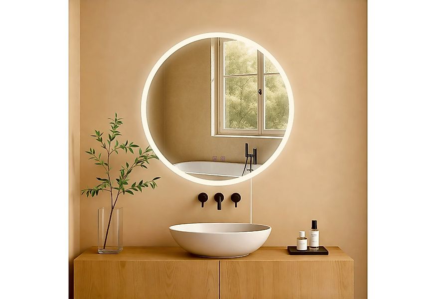 CLP Wandspiegel Laconia, Anti-Beschlag, LED-Licht, dimmbar, 3 Modi, IP44 günstig online kaufen