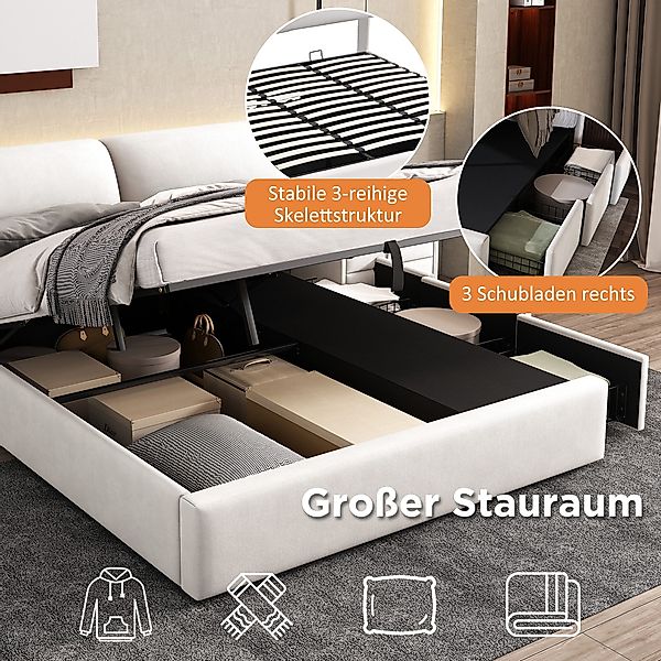 HAUSS SPOLE Polsterbett 180x200 cm hydraulisch günstig online kaufen