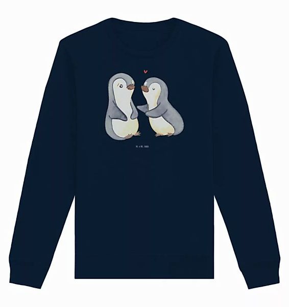 Mr. & Mrs. Panda Longpullover Größe XXL Pinguine trösten - French Navy - Ge günstig online kaufen