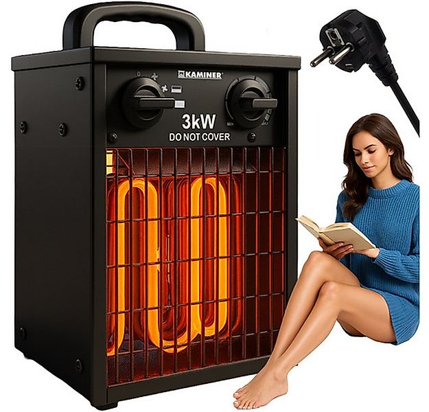 Kaminer Elektro-Heizkörper Elektroheizung 3000 W Gebläseheizer, einstellbar günstig online kaufen