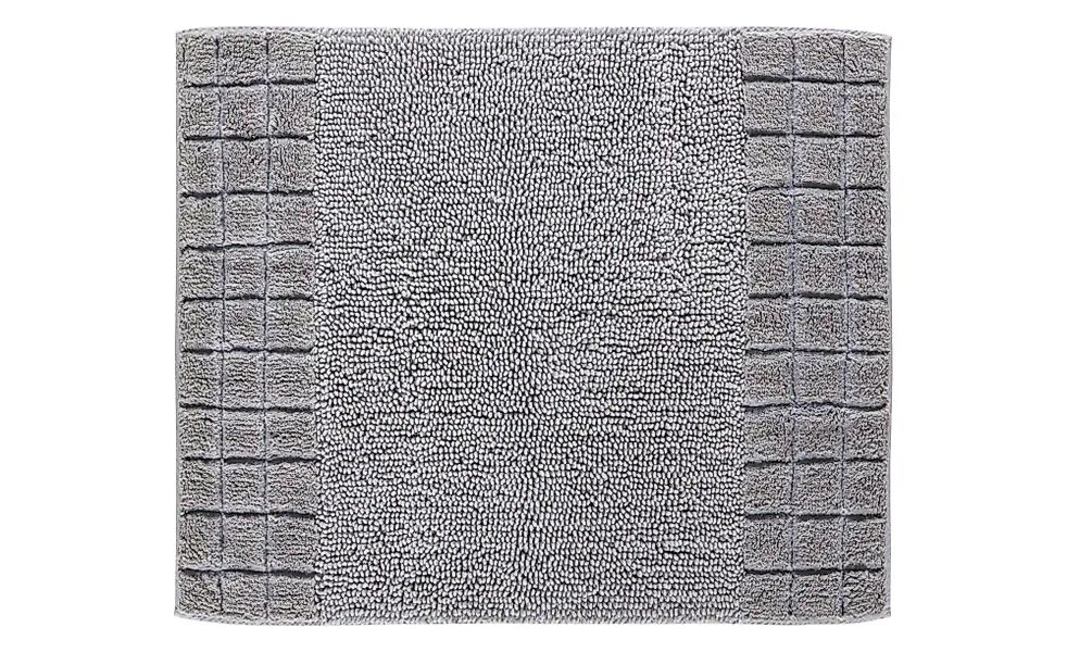 Grund Badematte   ¦ silber ¦ 100% Baumwolle ¦ Maße (cm): B: 50 H: 1,8 Badte günstig online kaufen