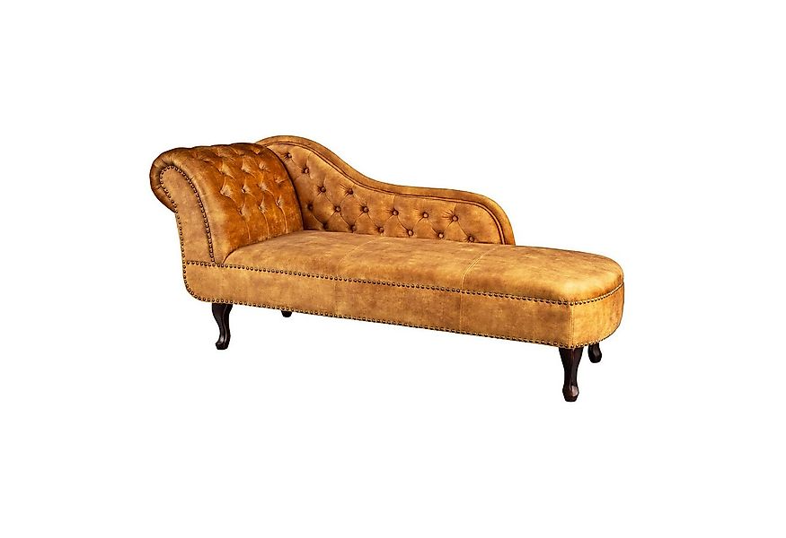 riess-ambiente Recamiere CHESTERFIELD 170cm senfgelb, Einzelartikel 1 Teile günstig online kaufen