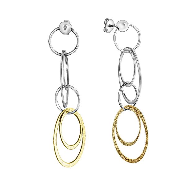 CELESTA Paar Ohrhänger Silber 925 zweifarbig günstig online kaufen