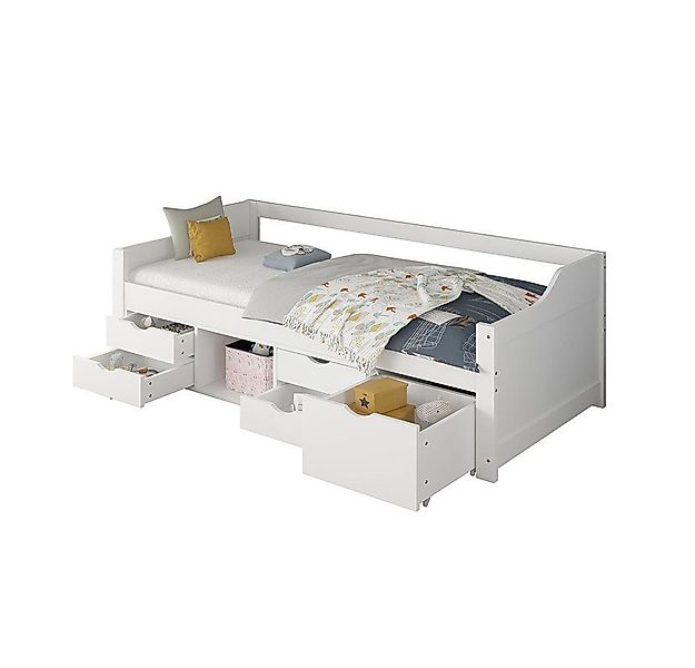 HOME DELUXE Bett Kinderbett COSMOS mit Schubladen 90 x 200 cm (inkl. Latten günstig online kaufen