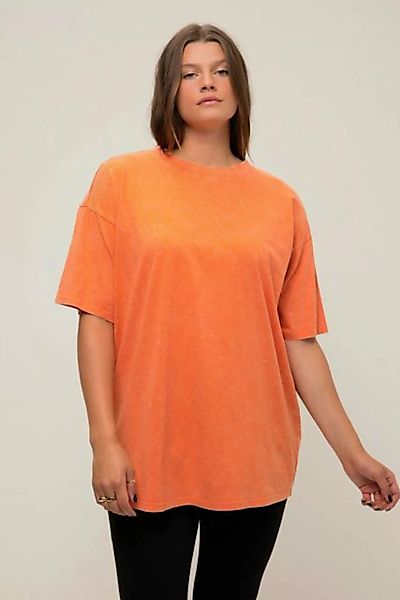 Studio Untold Rundhalsshirt T-Shirt oversized Rücken Print Rundhals Halbarm günstig online kaufen