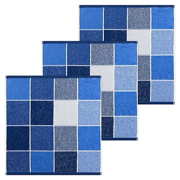 Kracht Geschirrtuch Blockkaro, (Set, 3-tlg., Set), günstig online kaufen