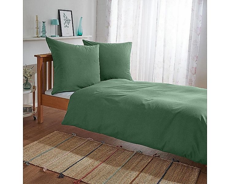 TRAUMSCHLAF Bettwäsche Uni Feinbiber, Biber, 3 teilig, feine warme weiche B günstig online kaufen