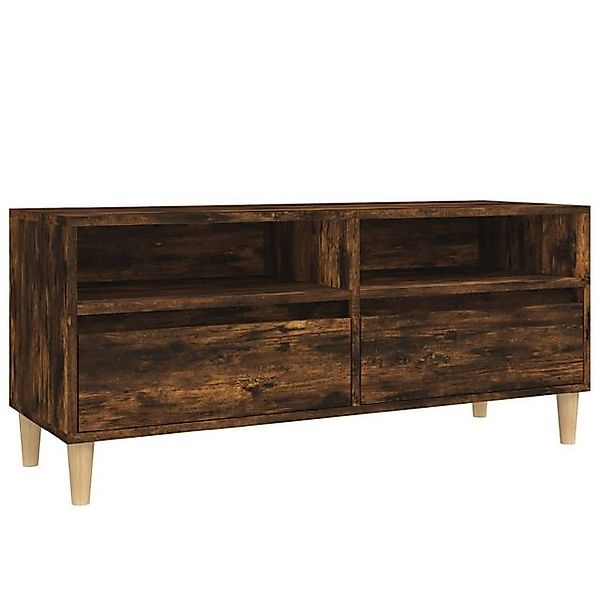 furnicato TV-Schrank Räuchereiche 100x34,5x44,5 cm Holzwerkstoff (1-St) günstig online kaufen