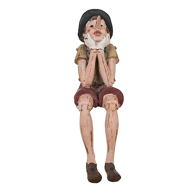 Clayre & Eef Dekofigur Deko Dekoration Figur Pinocchio sitzend groß ca. 14 günstig online kaufen