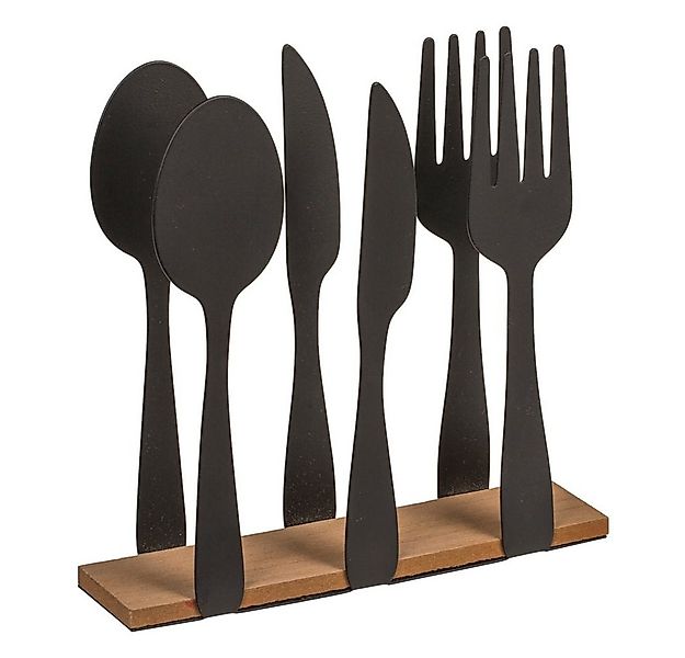 Out of the Blue Dekofigur Serviettenhalter - Besteckform - schwarz/braun - günstig online kaufen