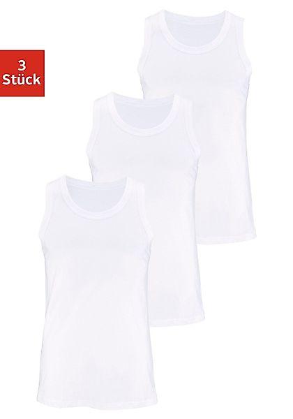H.I.S Tanktop "Unterhemd für Herren", (Packung, 3 tlg.), mit Rundhals aus B günstig online kaufen