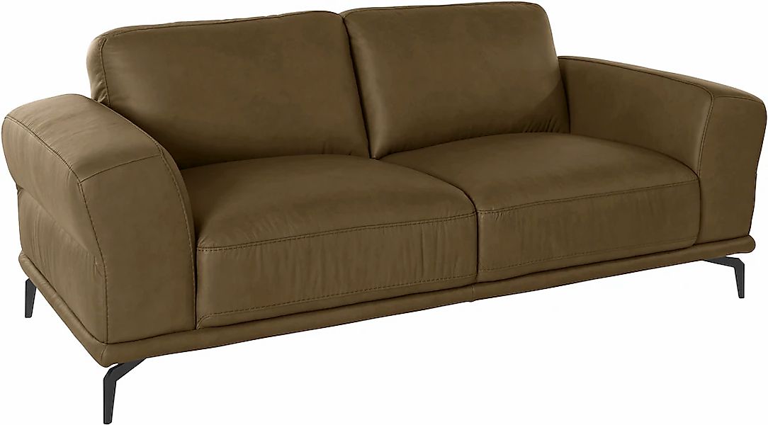 W.SCHILLIG 2-Sitzer »montanaa« mit Metallfüßen in Schwarz pulverbeschichtet günstig online kaufen