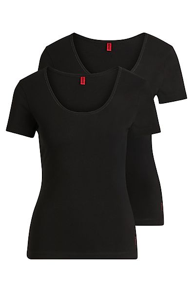 HUGO Underwear T-Shirt "TWIN" Packung, 2er-Pack, 2 Stk. mit vertikalem Logo günstig online kaufen