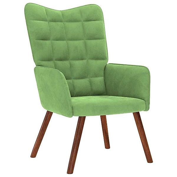 vidaXL Sessel Relaxsessel Hellgrün Samt (1-St) günstig online kaufen