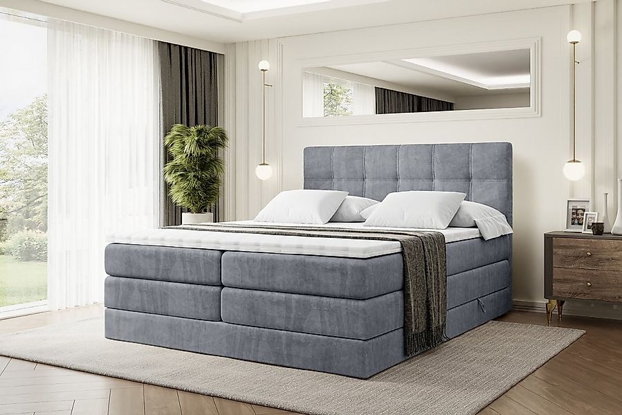 ALTDECOR Boxspringbett MARCE KING (Multipocket-Matratze H4, H3 Matratze Bon günstig online kaufen