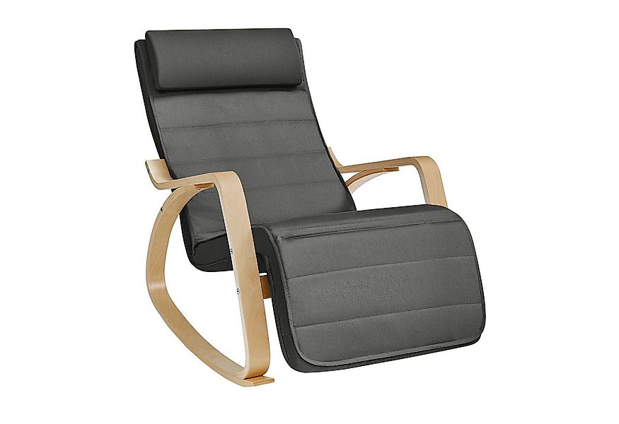 SONGMICS Schaukelsessel, Relaxsessel, Relaxstuhl, verstellbare Fußstütze günstig online kaufen