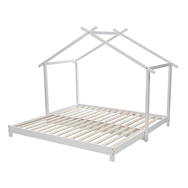 IDEASY Kinderbett 90/180 x 190 cm, Holzhausbett für Jungen und Mädchen, Kin günstig online kaufen