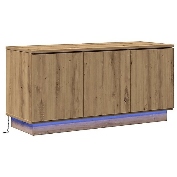 vidaXL TV-Schrank TV-Schrank Massivholz Eiche 100x38x49 cm Holzwerkstoff (1 günstig online kaufen