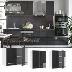 Vicco Hängeschrank Fame-Line, Anthrazit Hochglanz/Weiß, 60 günstig online kaufen