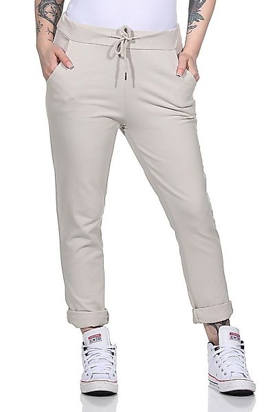 CLEO STYLE Jogginghose Damen Jogginghose 94 Beige günstig online kaufen
