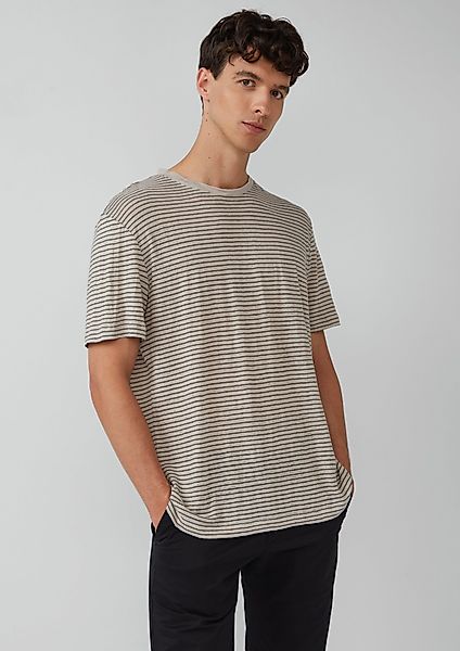 s.Oliver BLACK LABEL Kurzarmshirt Gestreiftes Flammgarn-Shirt günstig online kaufen