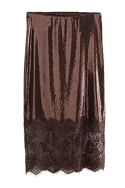 Next Midirock Pailletten-Midirock mit Spitzenbesatz (1-tlg) günstig online kaufen