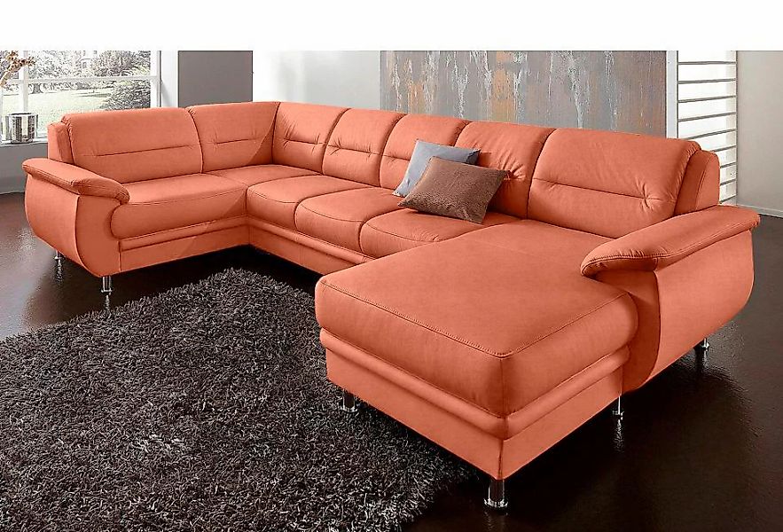 sit&more Wohnlandschaft "Mailand U-Form, B: 312 cm" optional Bettfunktion günstig online kaufen