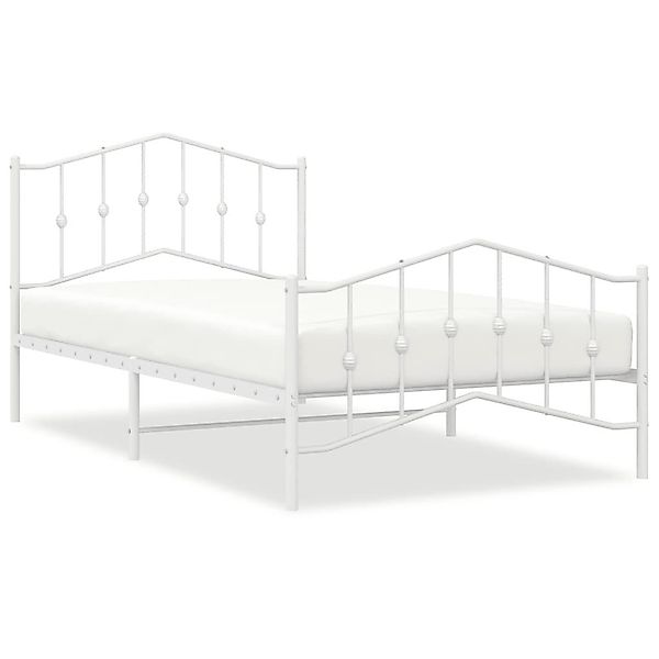 vidaXL Bett Bettgestell mit Kopf- und günstig online kaufen