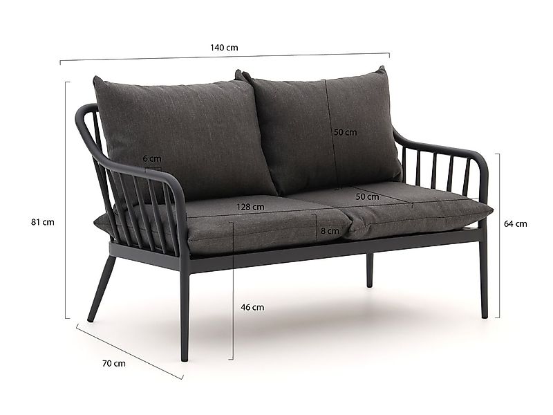 Manifesto Celante Gartensofa 2- Sitzer 140 cm günstig online kaufen