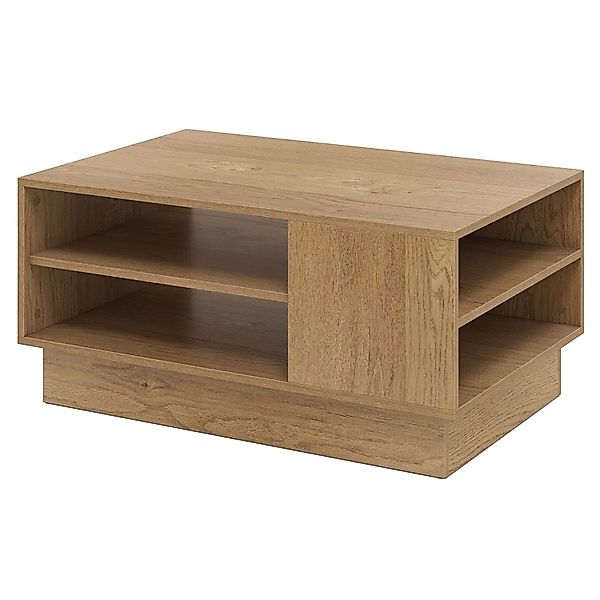 Costway Couchtisch Holz Wohnzimmertisch mit Stauraum Sofatisch Natur günstig online kaufen