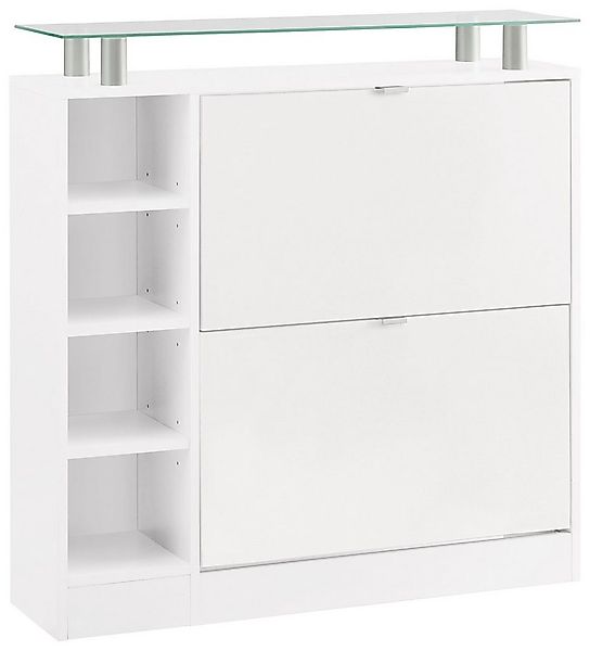 borchardt Möbel Schuhschrank Dolly, Schuhregal, Schuhkipper mit Glasablage günstig online kaufen