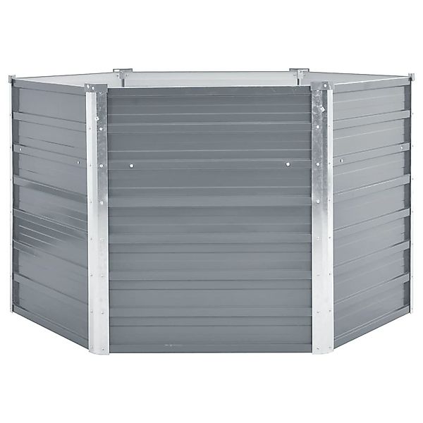 vidaXL Hochbeet, Garten-Hochbeet Verzinkter Stahl 129x129x77 günstig online kaufen