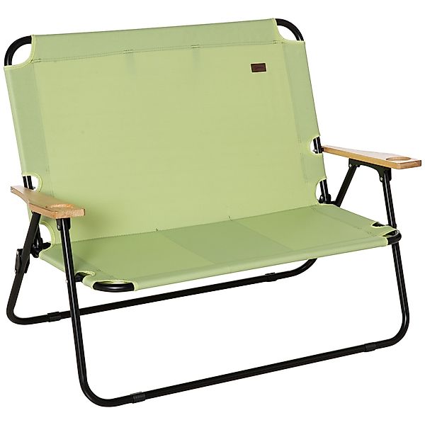 Outsunny Campingstuhl Gartenstuhl, 2-Sitzer Regiestuhl (Klappstuhl günstig online kaufen