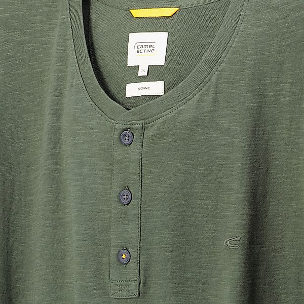 camel active Henleyshirt aus reiner Baumwolle günstig online kaufen