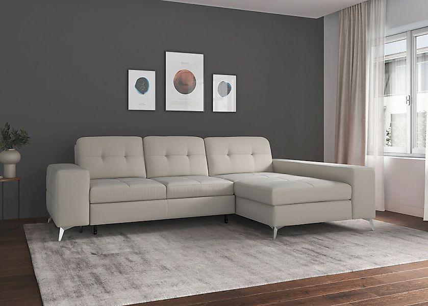 sit&more Ecksofa »Baviene L-Form«, inklusive Sitztiefenverstellung und Fede günstig online kaufen