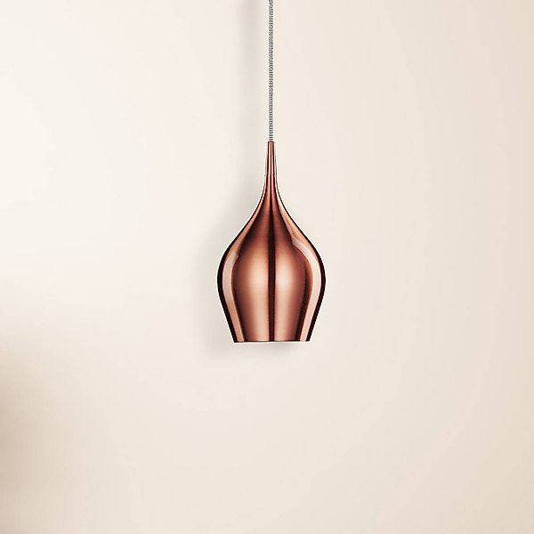 Hängeleuchte Vibrant Ø 12 cm, pink metallisch günstig online kaufen