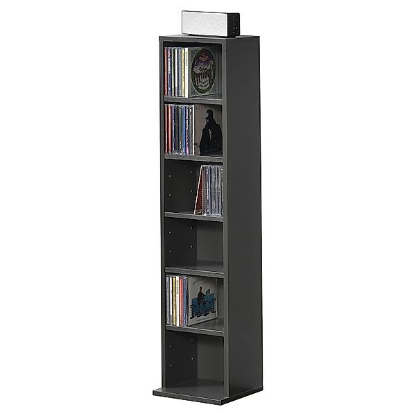 en.casa CD-Regal, »Aventoft« 6 Fächer Standregal günstig online kaufen
