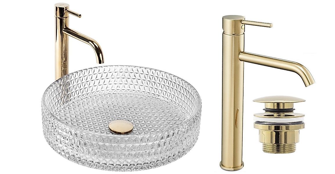 GTM Design Aufsatzwaschbecken Glas - Modern günstig online kaufen