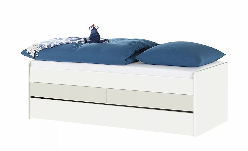Duobett mit Stauraum  Grow Up ¦ weiß ¦ Maße (cm): B: 127 H: 66 Betten > Bet günstig online kaufen