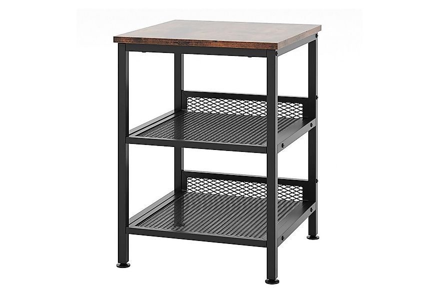 KOMFOTTEU Beistelltisch, Nachttisch mit 3 Ebenen, 40 x 40 x 54 cm günstig online kaufen