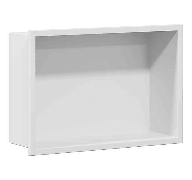 vidaXL Duschwand Duschnische Weiß 30 x 20 x 9,5 cm Edelstahl, (1 tlg) günstig online kaufen