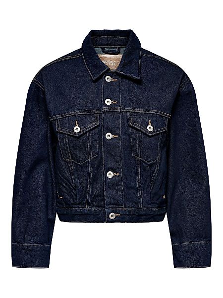 ONLY Onljagger Pleat Jeansjacke Damen Blau günstig online kaufen