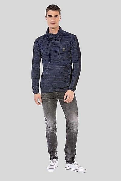 Cipo & Baxx Schalkragenpullover "Pullover", mit Schalkragen günstig online kaufen
