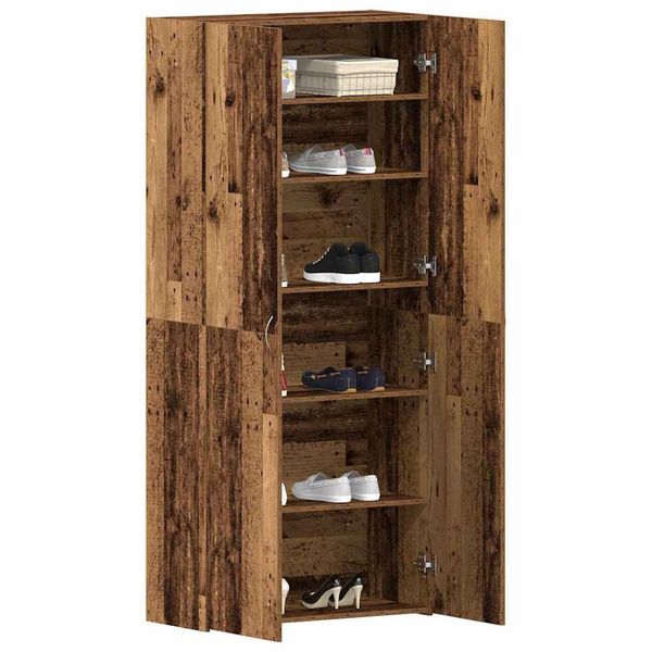 vidaXL Schuhregal Schuhschrank mit Regal Braun günstig online kaufen