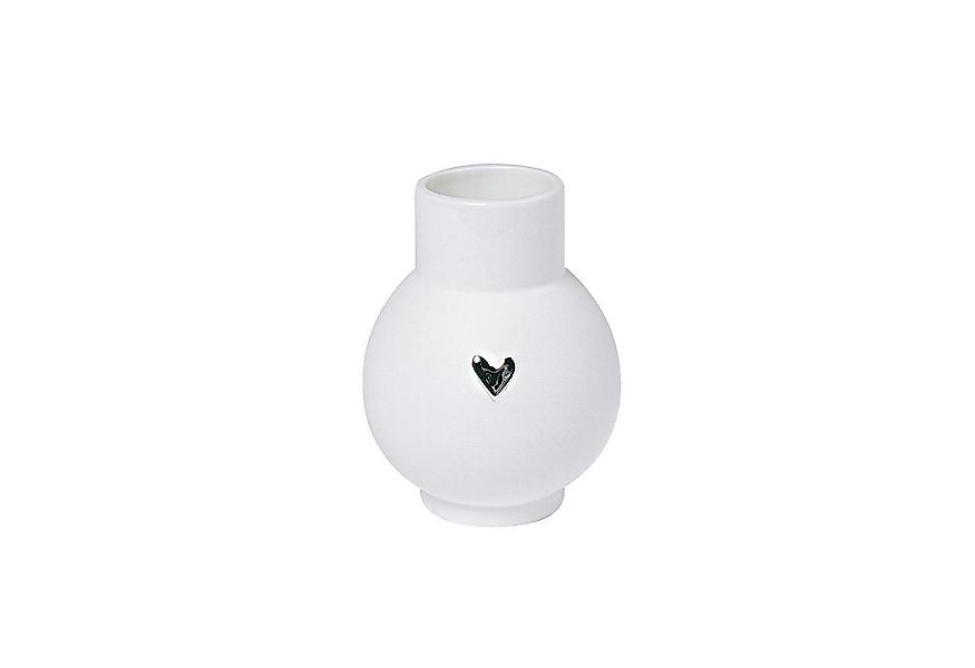Räder Design Dekovase Mini-Kugelvase Herz Silber günstig online kaufen